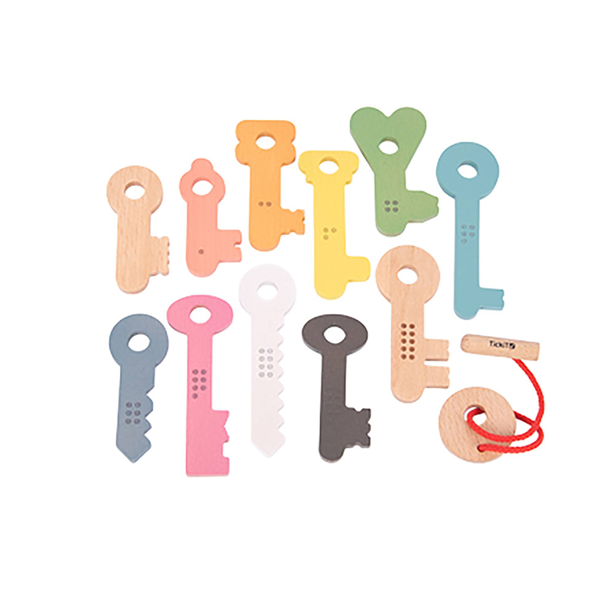 TickiT® Rainbow Wooden Keys Play Set